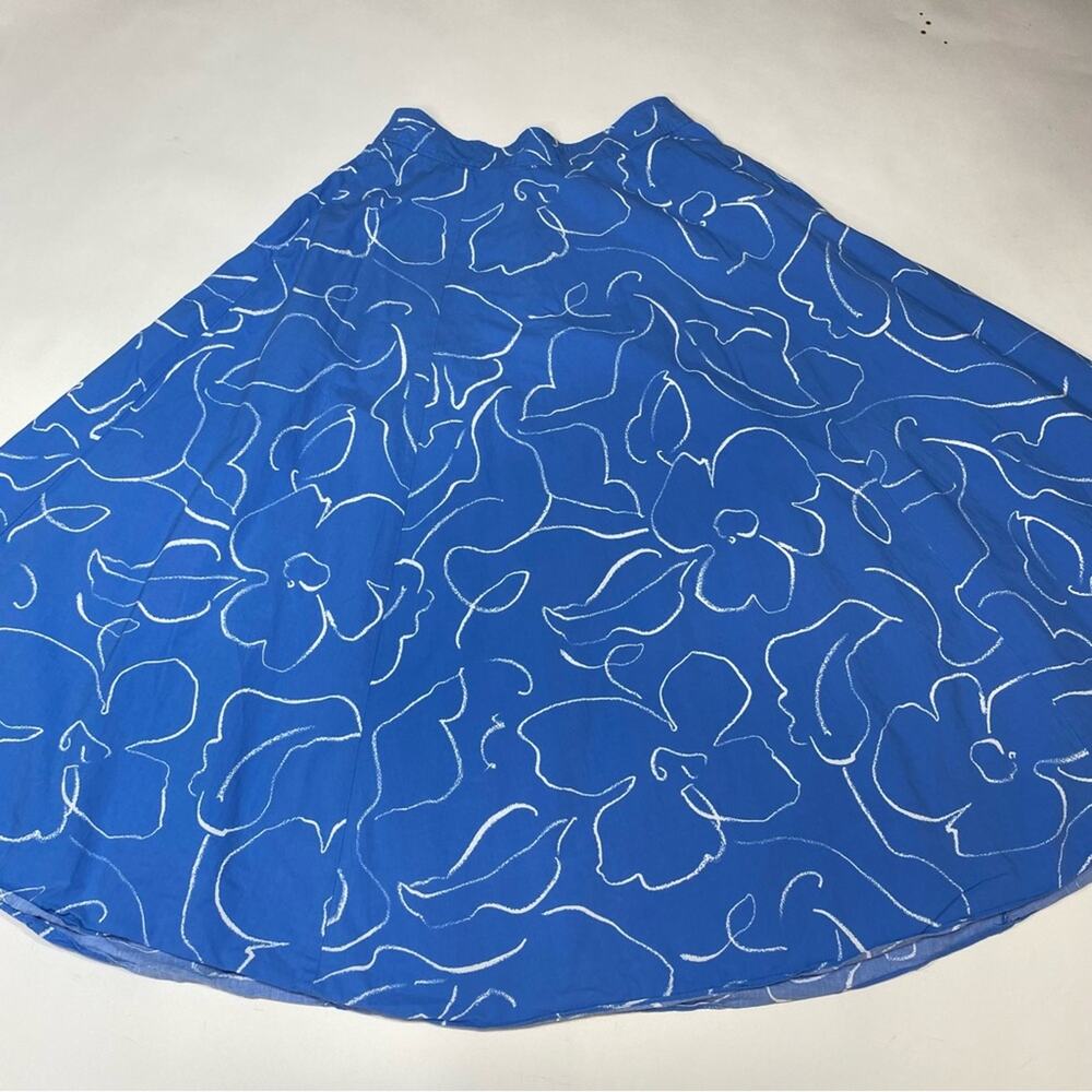 Madewell Signature Poplin Maxi Skirt Size 4 - Picture 4 of 12